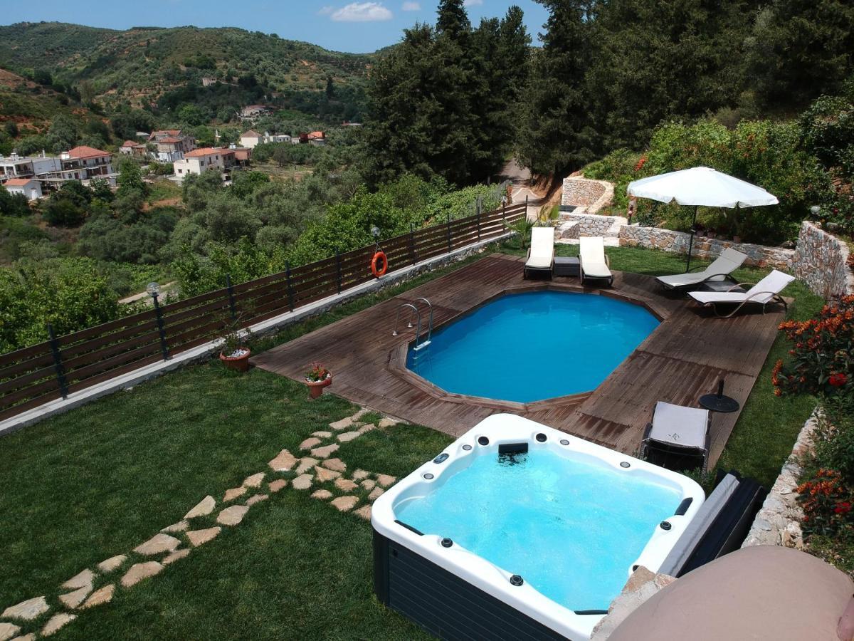 Ampelos Cretan Villa - Private Pool & Heated Ozone Jacuzzi Yerolakkos Exterior photo